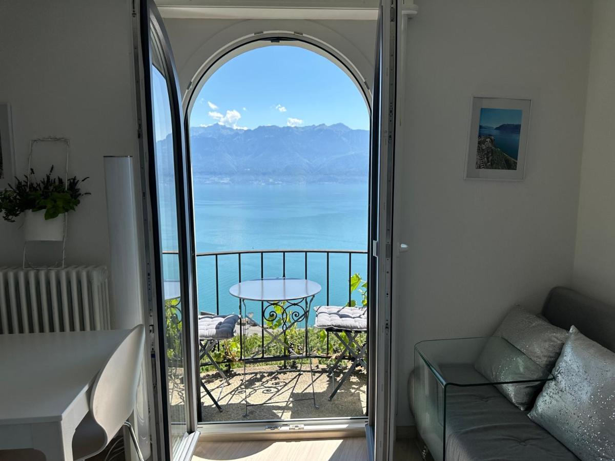 Room With 360° View Overlooking Lake Geneva And Alps Puidoux المظهر الخارجي الصورة